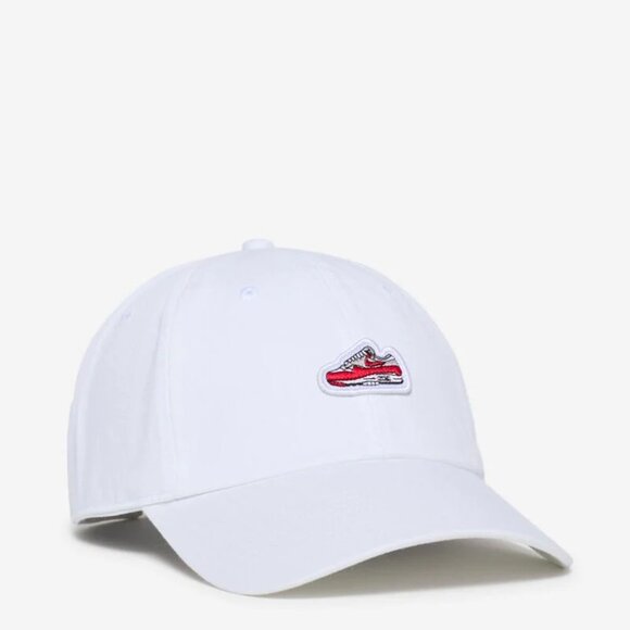 BNWT NIKE CLUB UNSTRUCTURED AIR MAX 1 PATCH HAT CAP WHITE #FN4402-100 SIZE M/L - Picture 2 of 11